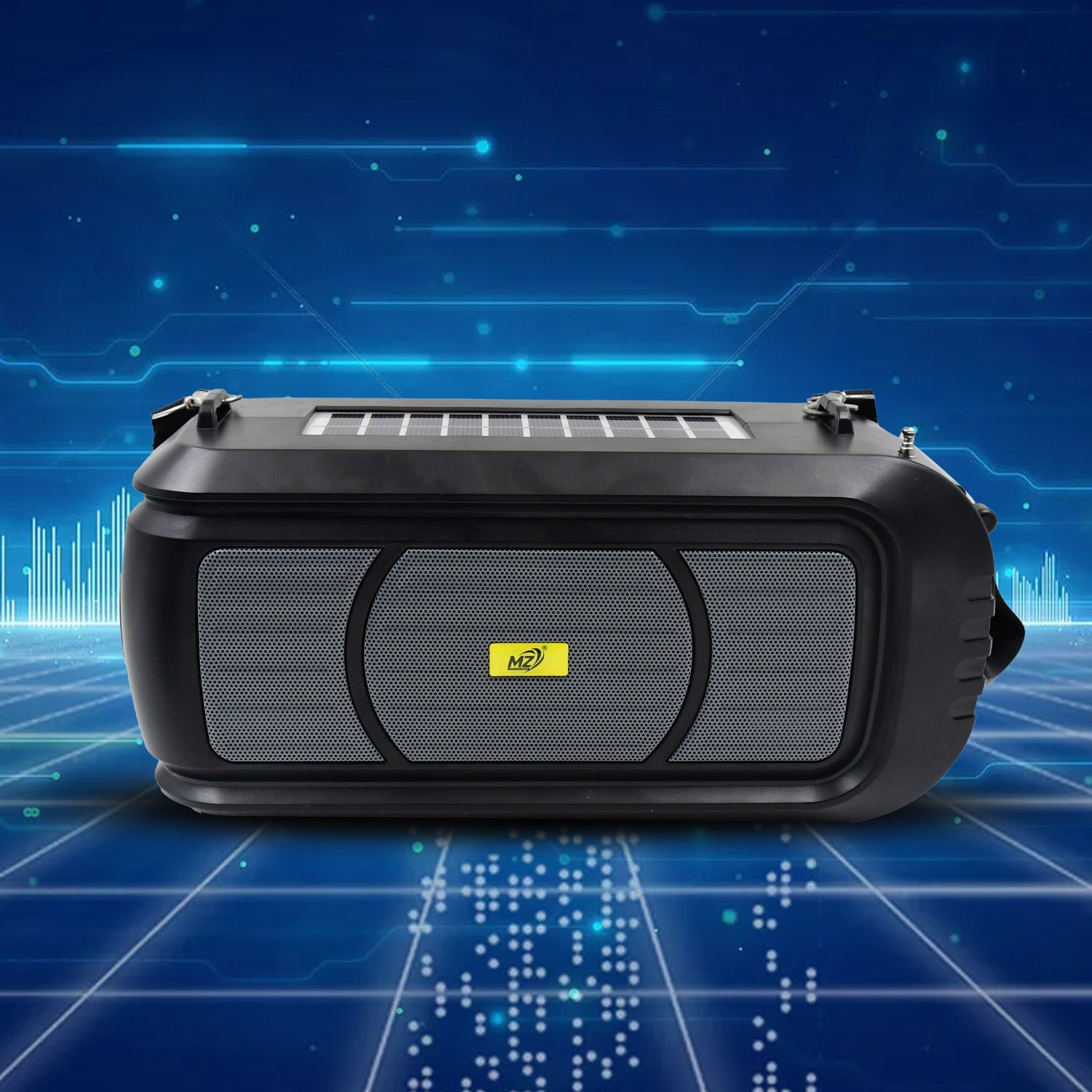 Wireless Bluetooth Speaker 5W High Bass with Wireless Mic / Microphone, LED Torch, Solar Charging, Support USB & Adjustable Strap (1 Set) Wireless Bluetooth Speaker 5W High Bass with Wireless Mic / Microphone, LED Torch, Solar Charging, Support USB & Adjustable Strap (1 Set)